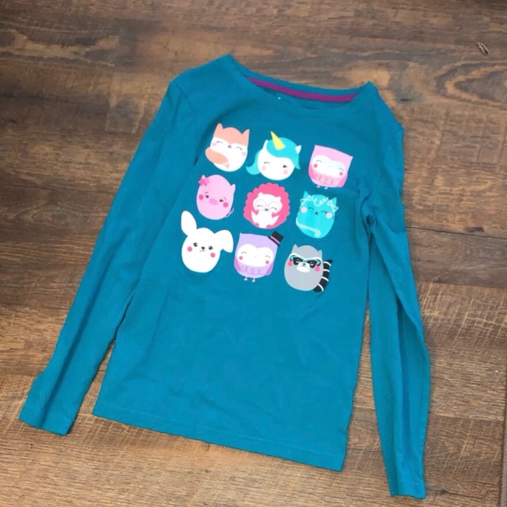Girls Blue Long Sleeve Shirt